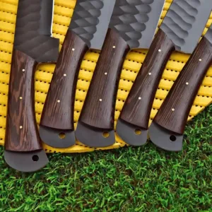 Handmade Steel Knife Set – Great for Hunters, Chefs, and Gifts.