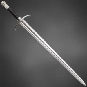 Custom Jon Snow Sword Longclaw replica from Game of Thrones with stainless steel blade and wolf handle