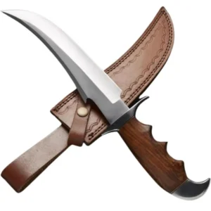 D2 Bowie Knife Handmade Classic Bowie with Wooden Handle