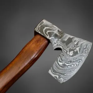 Damascus Axe Custom Hand-Forged Twisted Blade for Collectors