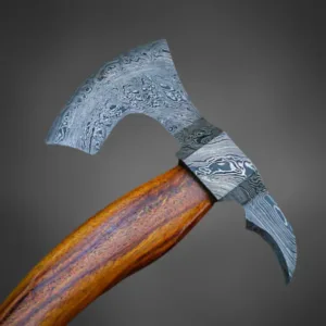 Damascus Hatchet - Custom Bushcraft, Hunting, Camping Axe