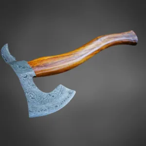 Damascus Hatchet - Custom Bushcraft, Hunting, Camping Axe