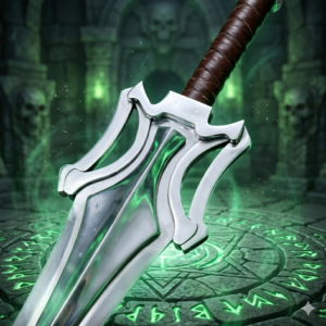 Close-up of He-Man Power Sword blade detailing