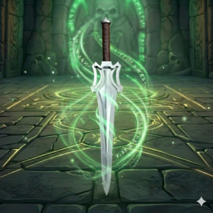 Close-up of He-Man Power Sword craftsmanship details