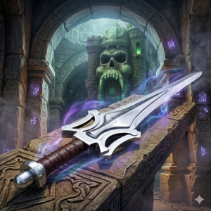 He-Man Power Sword on display stand